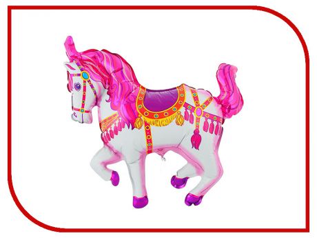 Шар фольгированный Flexmetal Лошадь цирковая Pink 1230020