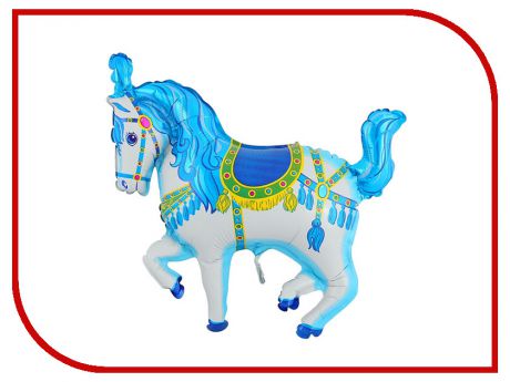Шар фольгированный Flexmetal Лошадь цирковая Blue 1230018