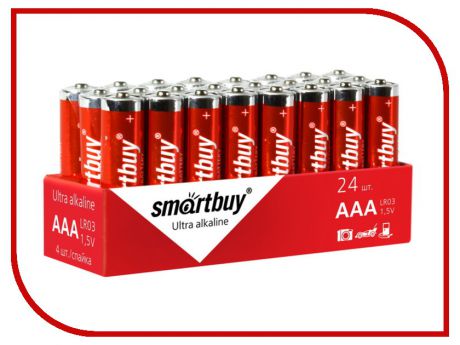 Батарейка AAA - Smartbuy LR03/4S SBBA-3A24S (24 штуки)