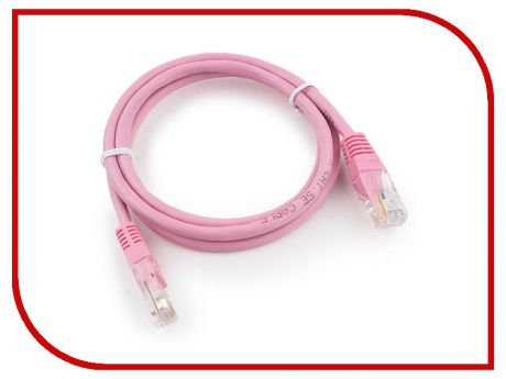 Сетевой кабель Gembird Cablexpert UTP cat.5e 1m Pink PP12-1m