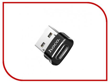 Аксессуар HOCO USB - Type-C OTG Black UA6