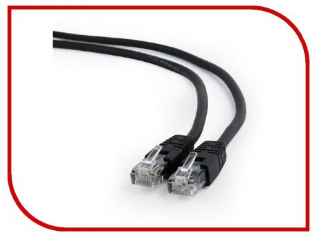 Сетевой кабель Gembird Cablexpert UTP cat.6 0.25m Black PP6U-0.25M/BK