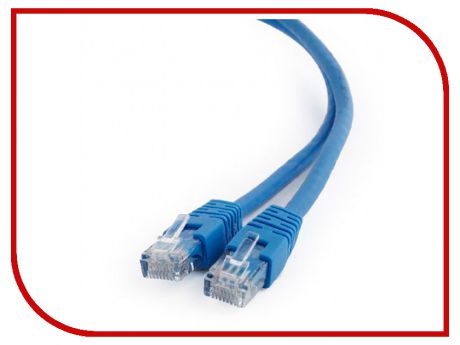 Сетевой кабель Gembird Cablexpert UTP cat.6 0.5m Blue PP6U-0.5M/B