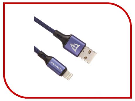 Аксессуар Monsterskin Raptor USB - Lightning 2.0m Blue 11396