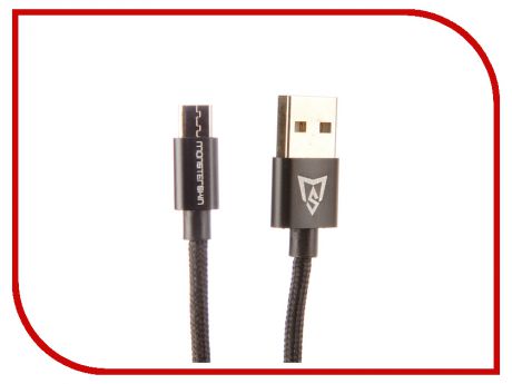 Аксессуар Monsterskin MS Flash USB - microUSB 1.0m Black