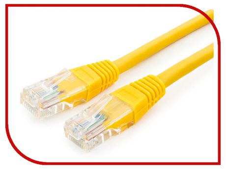 Сетевой кабель Gembird Cablexpert UTP cat.5e 10m Yellow PP12-10M/Y