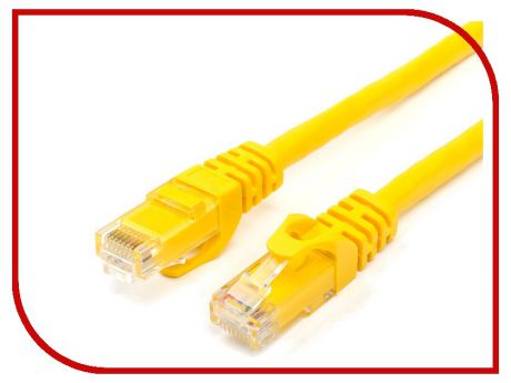 Сетевой кабель ATcom UTP cat.6 RJ45 2m Yellow AT0202