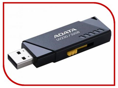 USB Flash Drive 32Gb - A-Data UV230 Black AUV230-32G-RBK