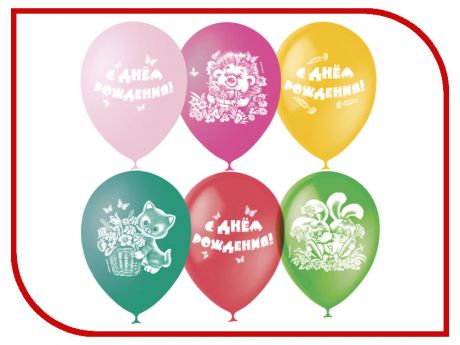 Набор воздушных шаров Поиск С Днем Рождения 30cm 25шт 4690296040772