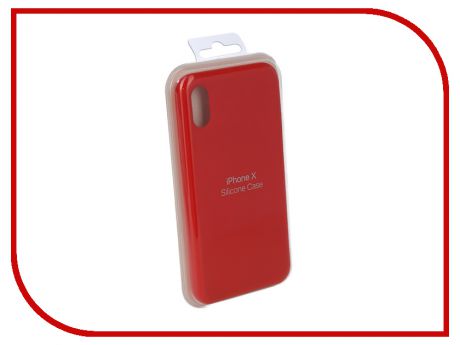 Аксессуар Чехол Innovation Silicone Case для APPLE iPhone X Red 10302