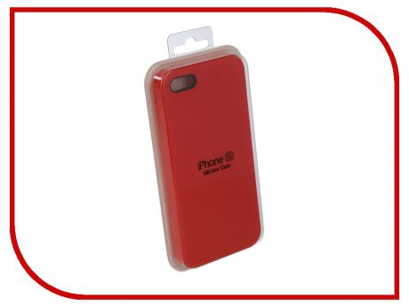 Аксессуар Чехол Innovation Silicone Case для APPLE iPhone 5G/5S/5SE Red 10239