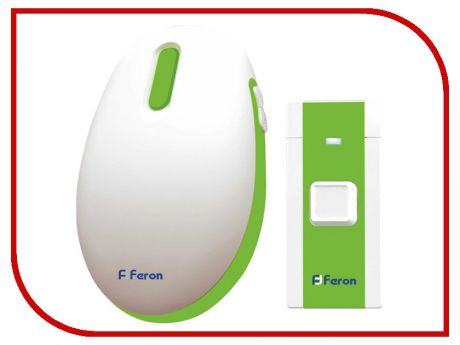 Звонок дверной Feron E-375 White-Green 44165