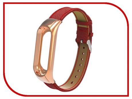 Aксессуар Ремешок Apres для Xiaomi Mi Band 3 Leather Strap Red