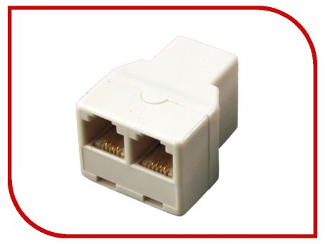 Переходник телефонный Rexant RJ-11 6P4C - 2x 6P4C 06-0108-B