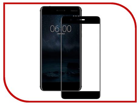 Аксессуар Защитное стекло для Nokia 5.1 Red Line Full Screen Tempered Glass Black