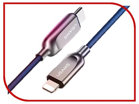 Аксессуар USAMS US-SJ194 USB Type-C - Lightning 1.2m Blue