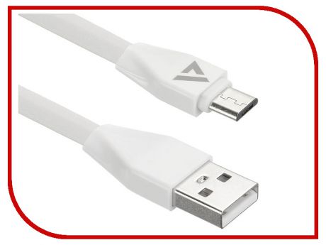 Аксессуар ACD Life MicroUSB - USB A TPE 1.0m White ACD-U920-M1W