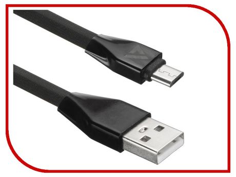 Аксессуар ACD Life MicroUSB - USB A TPE 1.0m Black ACD-U920-M1B