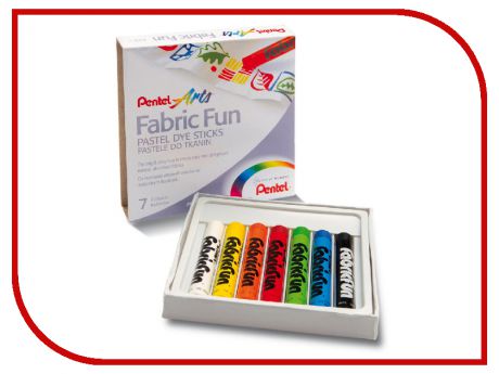 Пастель для ткани Pentel Fabric Fun 7 цветов PTS-7