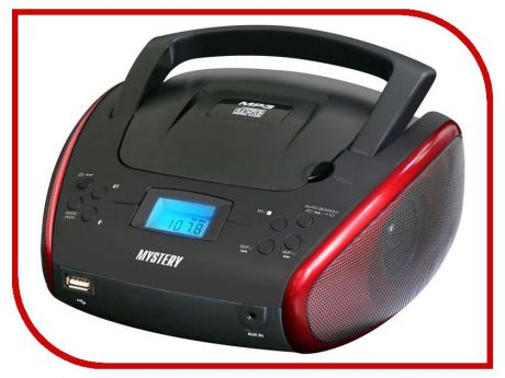 Магнитола Mystery BM-6114U Black-Red