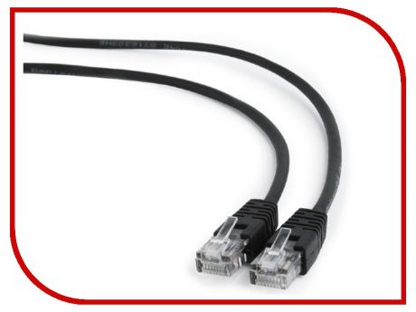 Сетевой кабель Gembird Cablexpert UTP cat.5e 5m Black PP12-5M/BK