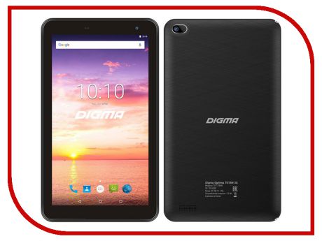 Планшет Digma Optima 7016N 3G Black TS7175MG (MT8321 1.3 GHz/1024Mb/16Gb/GPS/3G/Wi-Fi/Bluetooth/Cam/7.0/1024x600/Android)