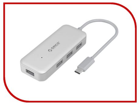 Хаб USB Orico TC4U-U3 Silver