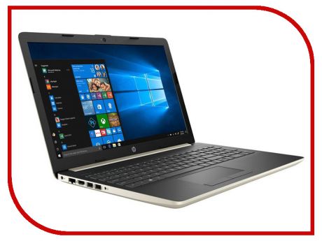 Ноутбук HP 15-da0162ur 4ML09EA Gold (Intel Core i3-7020U 2.3 GHz/4096Mb/256Gb SSD/No ODD/nVidia GeForce Mx110 2048Mb/Wi-Fi/Cam/15.6/1920x1080/Windows 10 64-bit)