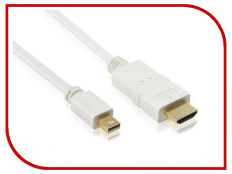 Аксессуар Greenconnect mini DisplayPort 20M - HDMI 19F White GCR-50672 1.8m