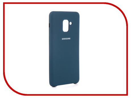 Аксессуар Чехол для Samsung Galaxy A8 Plus 2018 Innovation Silicone Blue 11924