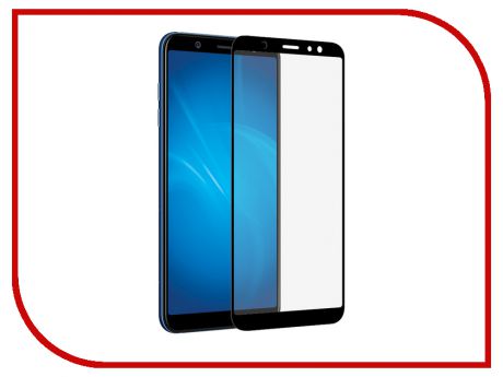Аксессуар Защитное стекло для Samsung Galaxy A6 2018 DF Fullscreen+Fullglue sColor-38 Black