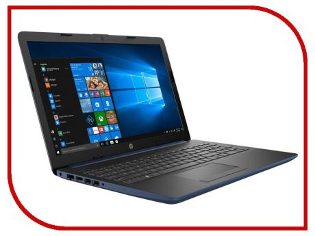 Ноутбук HP 15-da0052ur Blue 4GL00EA (Intel Pentium N5000 1.1 GHz/4096Mb/500Gb/DVD-RW/nVidia GeForce MX110 2048Mb/Wi-Fi/Bluetooth/Cam/15.6/1366x768/Windows 10 Home 64-bit)