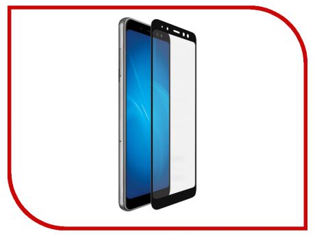 Аксессуар Защитное стекло для Samsung Galaxy A8 2018 DF Fullscreen+Fullglue DF sColor-36 Black