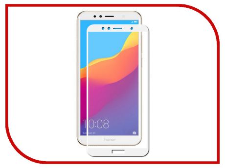 Аксессуар Защитное стекло для Huawei Honor 7A Pro / Y6 2018 / 7C / Y6 Prime 2018 Solomon 2.5D Full Cover White 3152