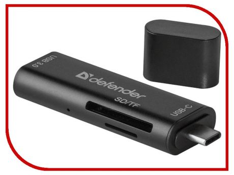 Карт-ридер Defender Speed Stick USB 3.1 Type-C - USB/SD/TF 83205