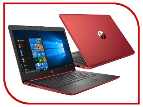 Ноутбук HP 14-cm0017ur 4KH06EA Red (AMD Ryzen 5 2500U 2.0GHz/8192Mb/1000Gb + 128Gb SSD/AMD Radeon Vega 8/Wi-Fi/Bluetooth/Cam/14.0/1366x768/Windows 10 64-bit)