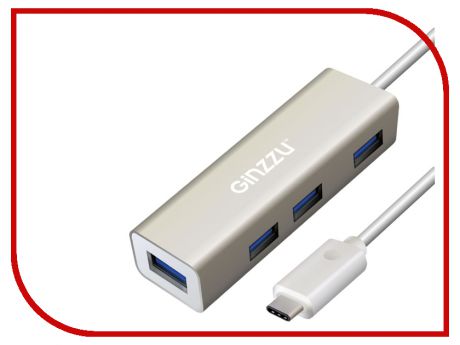 Хаб USB Ginzzu GR-518UB USB Type-C - USB 4 ports