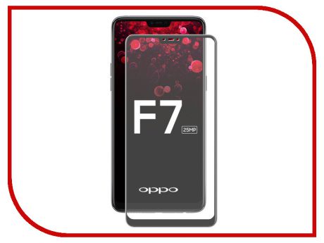 Аксессуар Защитное стекло для OPPO F7 2018 Media Gadget 2.5D Full Cover Glass Black Frame MGFCOF718BK