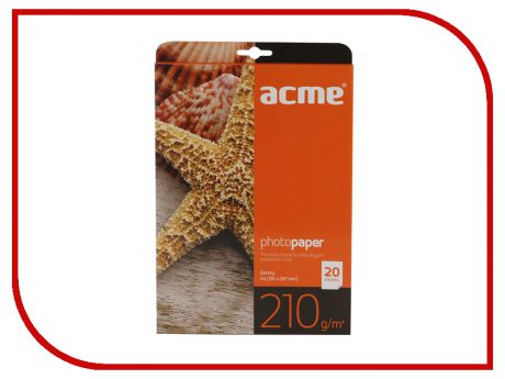 Фотобумага Acme Premium глянцевая A4 210g/m2 20 листов