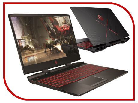 Ноутбук HP Omen 15-dc0002ur 4GY72EA Shadow Black (Intel Core i5-8300H 2.3 GHz/12288Mb/1000Gb + 128Gb SSD/No ODD/nVidia GeForce GTX 1050 4096Mb/Wi-Fi/Bluetooth/Cam/15.6/1920x1080/Windows 10 64-bit)