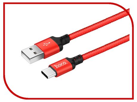 Аксессуар HOCO Times Speed X14a USB - Type C 2M Red-Black