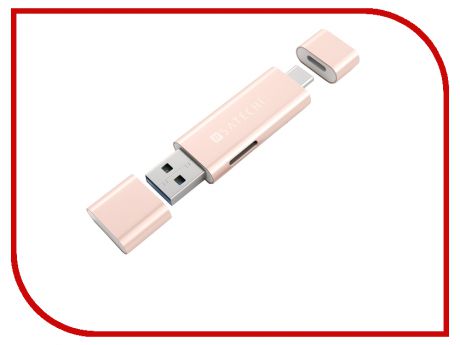 Карт-ридер Satechi Aluminum Type-C USB 3.0 and Micro/SD Card Reader Rose Gold B01EU2KRLU / ST-TCCRAR