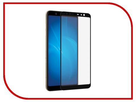 Аксессуар Защитное стекло для Samsung Galaxy A6 Plus 2018 BROSCO 3D Full Screen Black SS-A6P(8)-3D-GLASS-BLACK