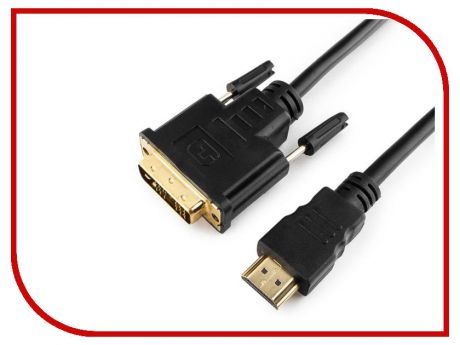 Аксессуар Gembird Cablexpert HDMI-DVI 19M/19M Single Link 0.5m Black CC-HDMI-DVI-0.5M