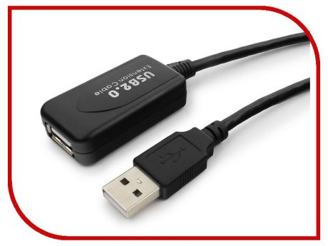 Аксессуар Gembird Cablexpert USB 2.0 AM/AF 4.8m Black UAE016-BLACK