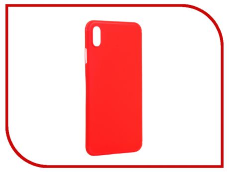 Аксессуар Чехол Gurdini Ultra Slim 0.1mm для APPLE iPhone XS Max 6.5 Red 907313