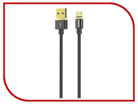 Аксессуар Olmio Deluxe USB 2.0 - microUSB 1m 2.1A Black ПР038853