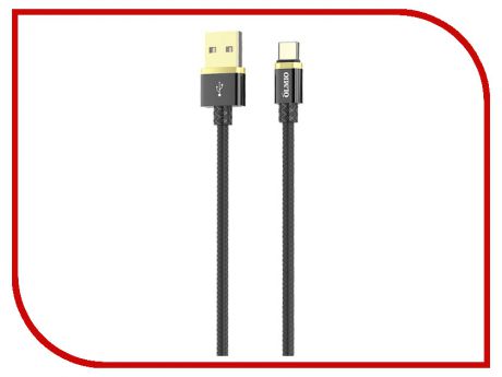 Аксессуар Olmio Deluxe USB 2.0 - USB Type-C 1m 2.1A Black ПР038855
