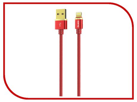 Аксессуар Olmio Deluxe USB 2.0 - Lightning 1m 2.1A Red ПР038850