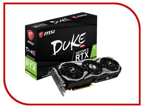 Видеокарта MSI GeForce RTX 2080 DUKE 1515Mhz PCI-E 3.0 8192Mb 14000Mhz 256-bit USB-C HDMI 3xDP RTX 2080 DUKE 8G OC